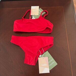 Andie Kids Toddler Girl AK002 Red Bikini Swim Set Size 3T